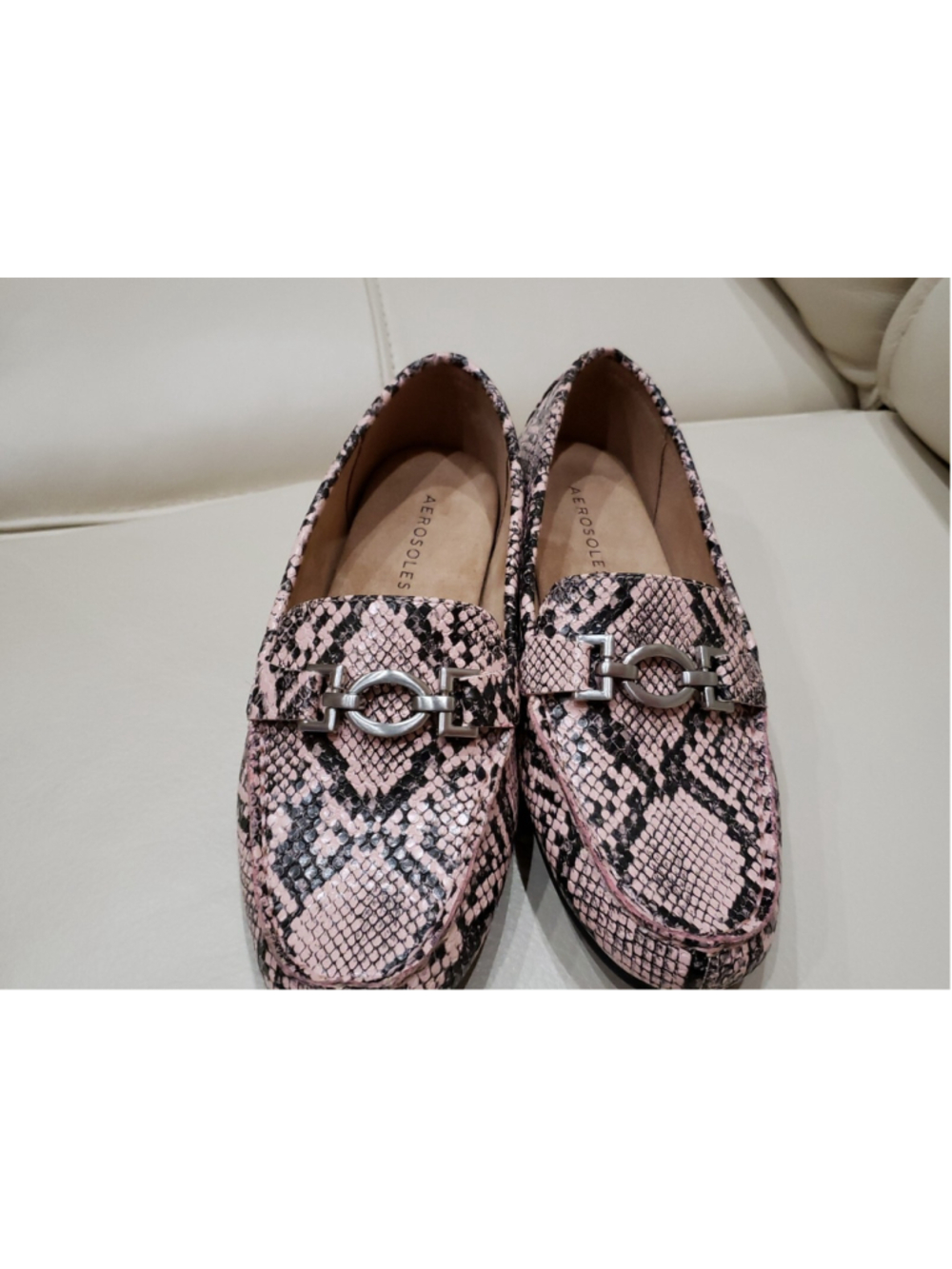 Aerosoles Womens Deanna Driving Loafer Shoes Moc Toe Slip On Sz 5M